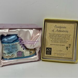 Baby Steps Snakes n Snails Puppy Dog Musical Figurine vintage 2002 new in box